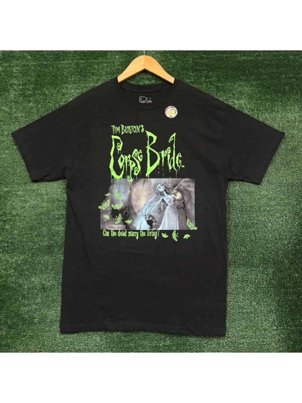 Tim Burton's Corpse Bride Can the Living Marry the Dead T-Shirt Size Medium